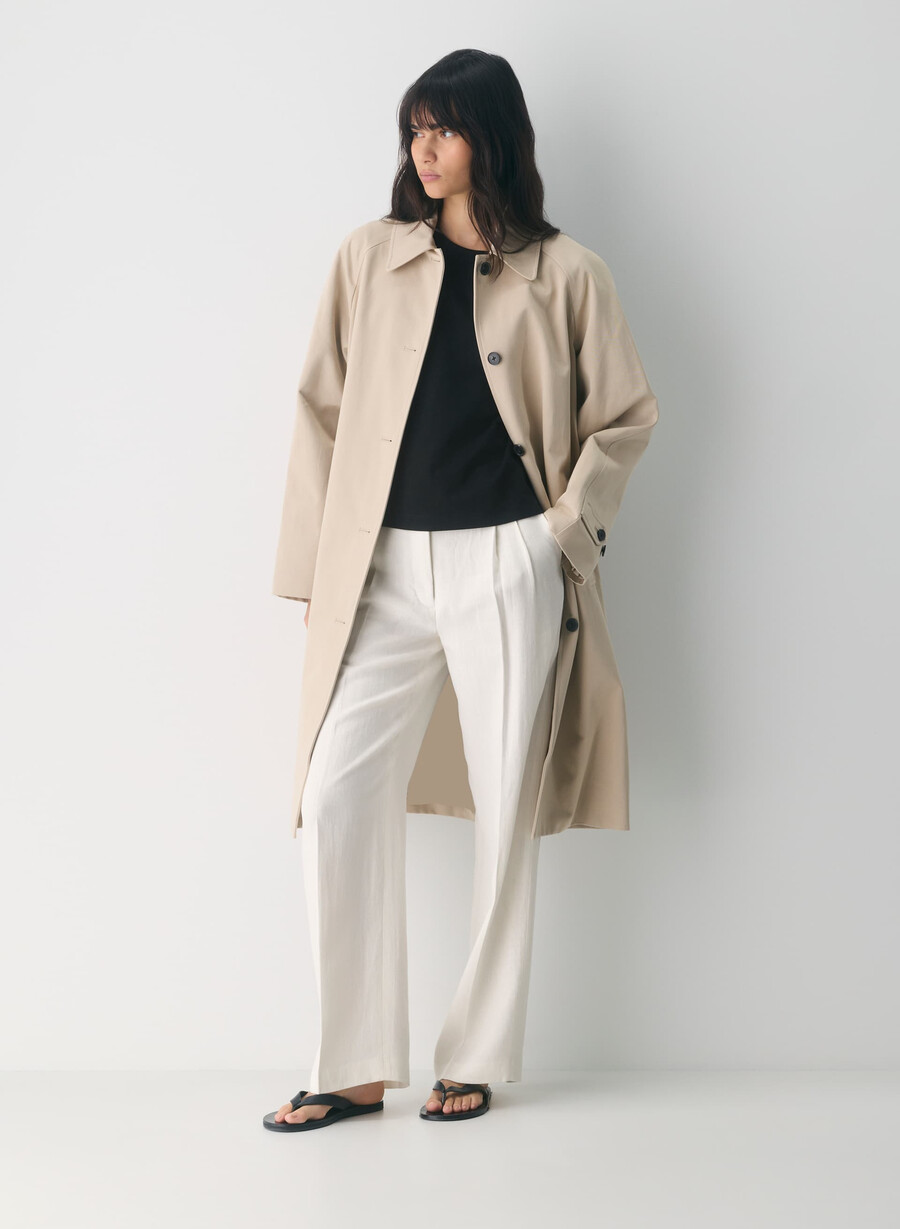 pantalonii fără efort - in culoare mesteacăn deschis