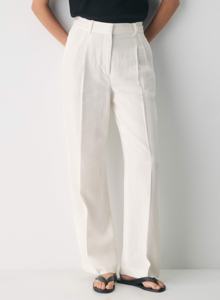 pantalonii fără efort - in culoare mesteacăn deschis