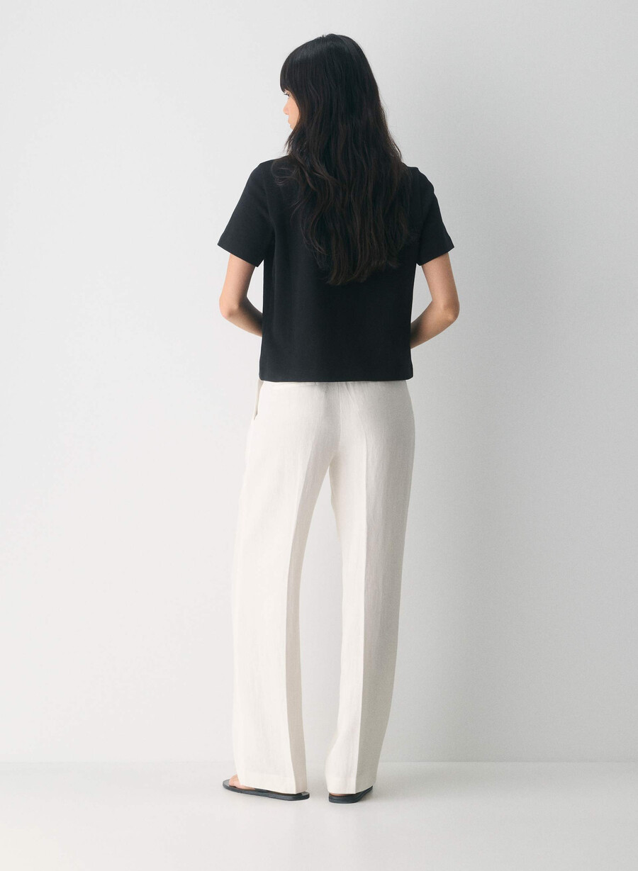 pantalonii fără efort - in culoare mesteacăn deschis