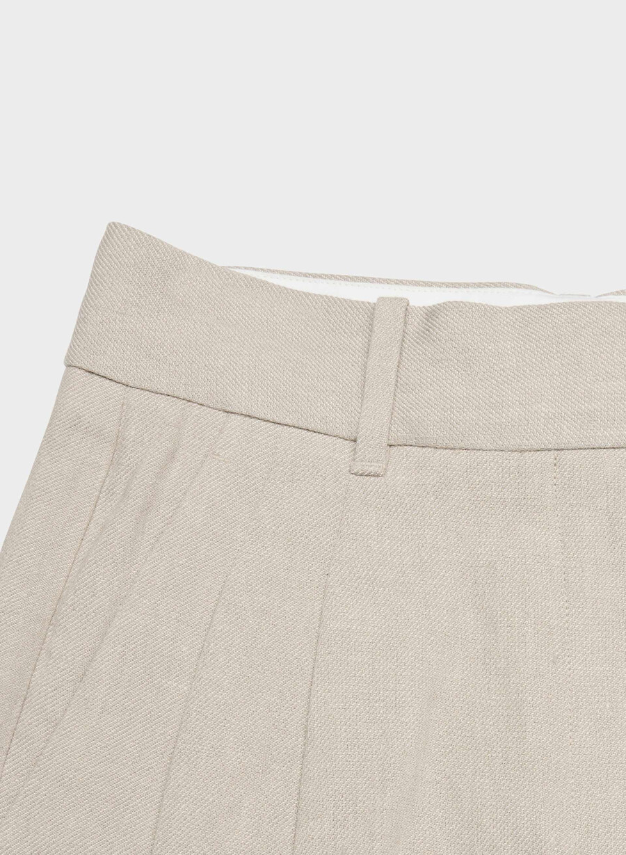 pantaloni scurți the effortless short mini - in nevopsit ecru Închis