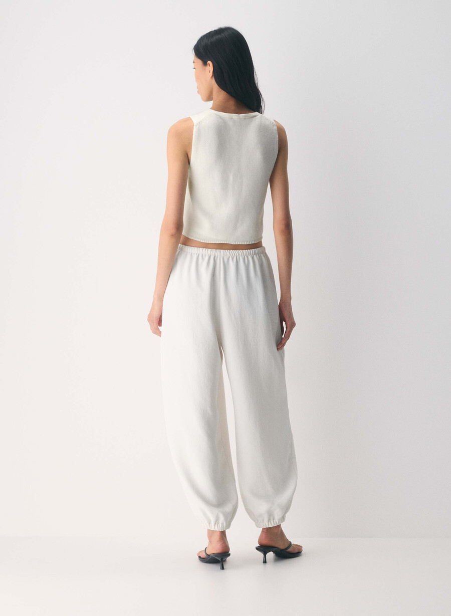 vestă tip pulover bască cotton charm culoare mesteacăn deschis