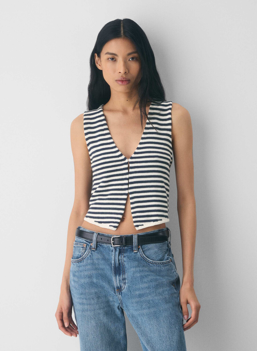 vestă tip pulover bască cotton charm lt birch admiral