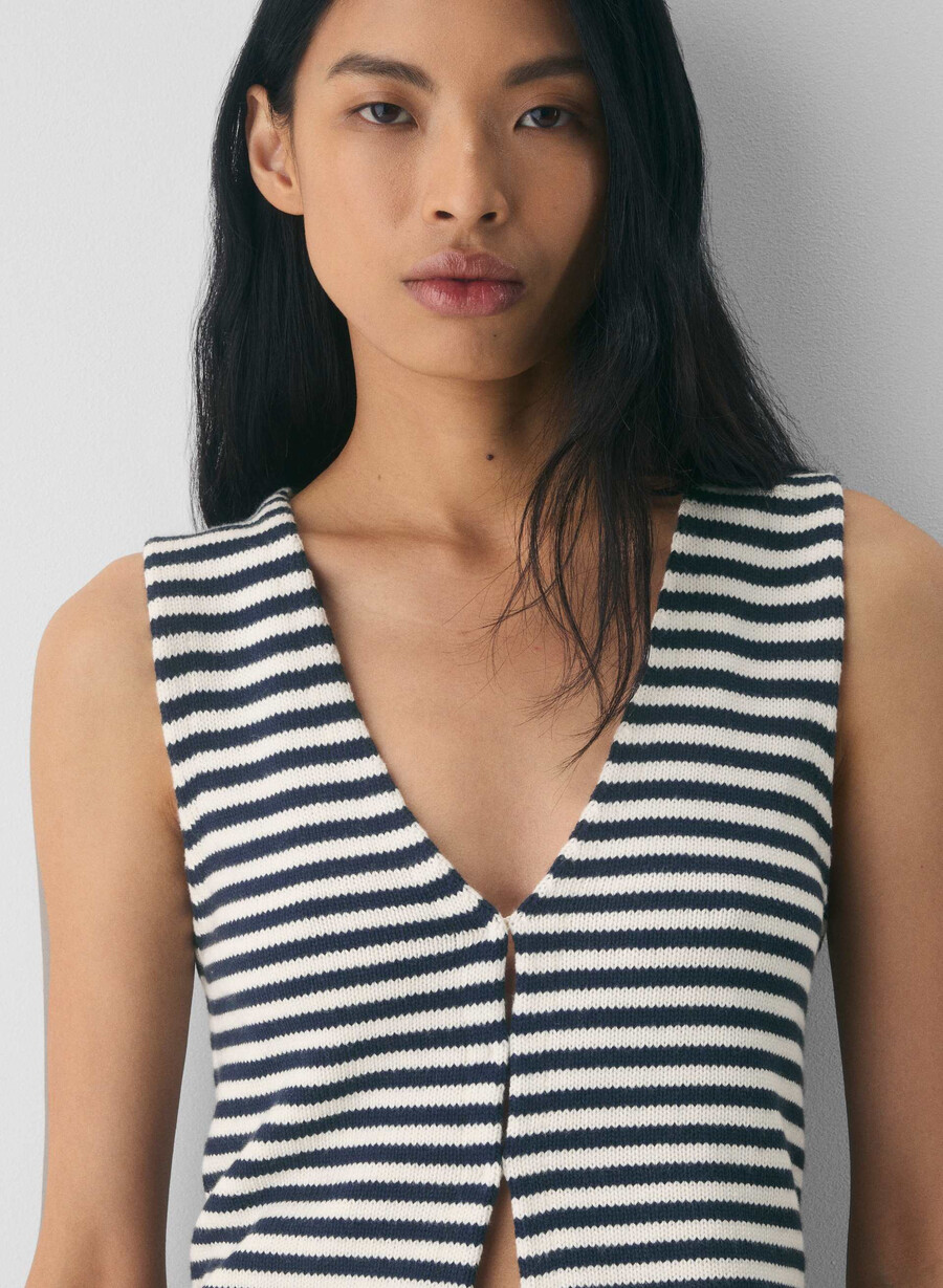 vestă tip pulover bască cotton charm lt birch admiral