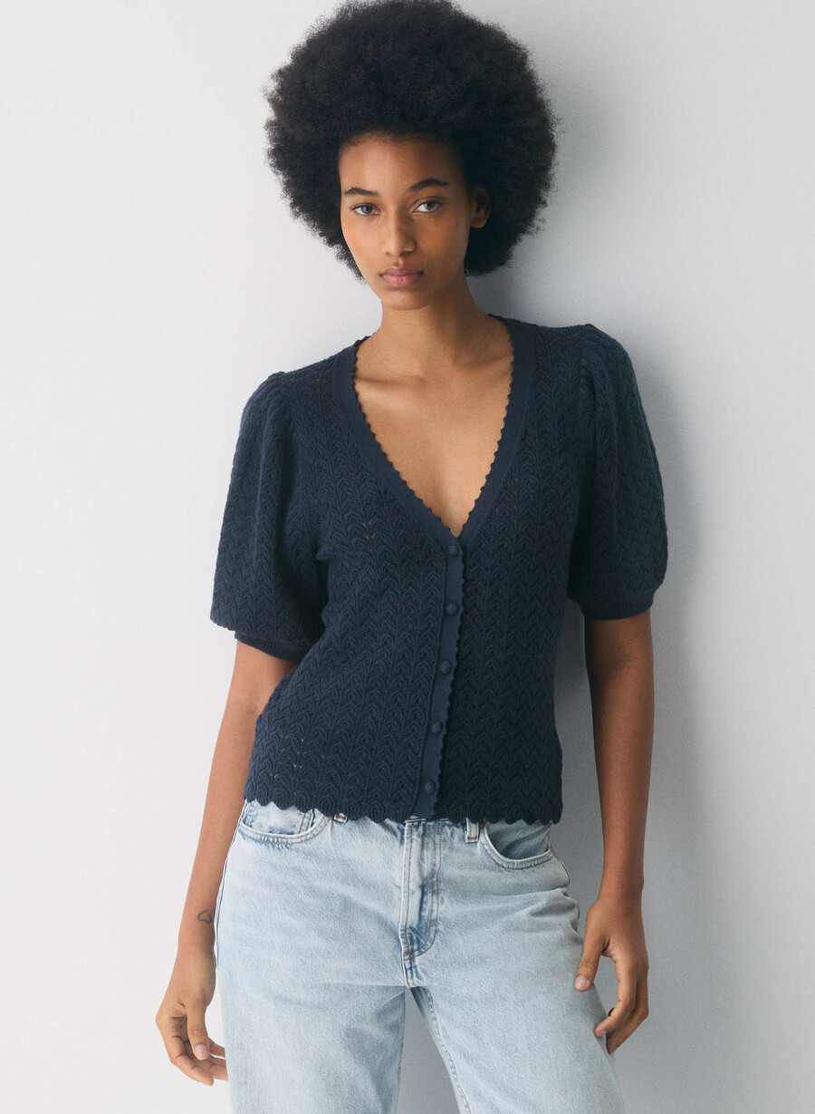 cardigan cotton charm fika admiral
