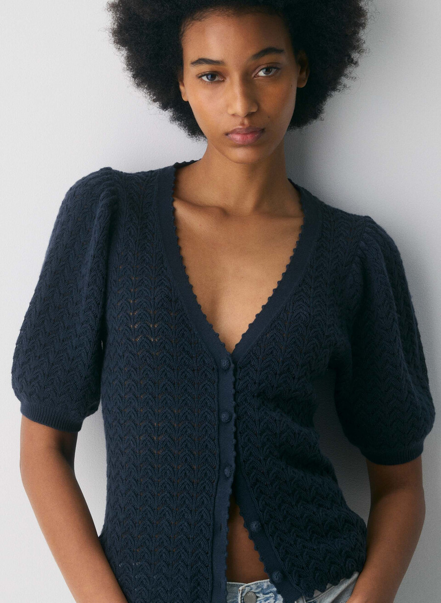 cardigan cotton charm fika admiral
