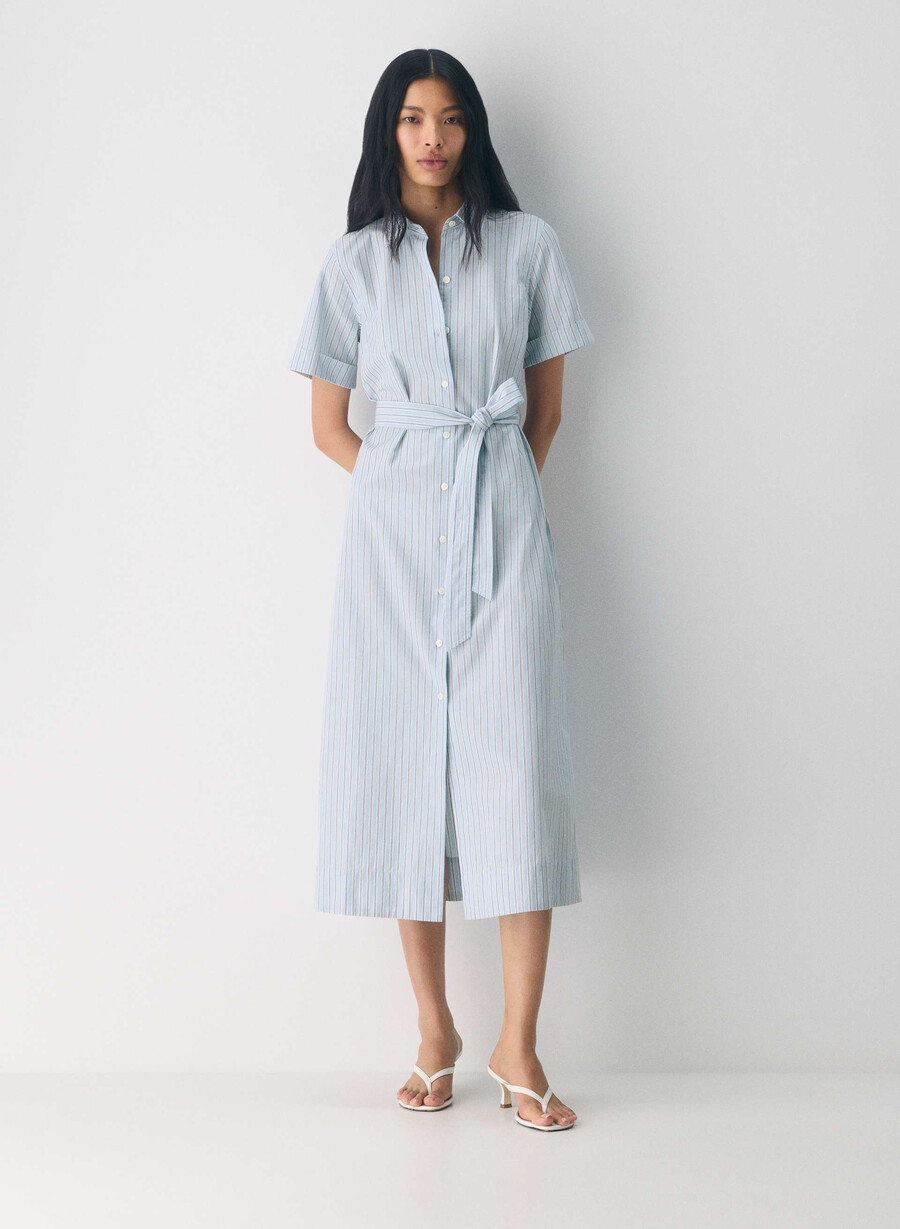 rochie maxi eleta poplin wnstn strpe d blbw