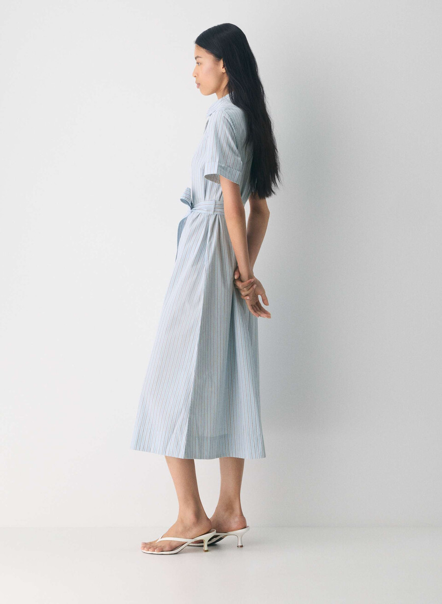 rochie maxi eleta poplin wnstn strpe d blbw