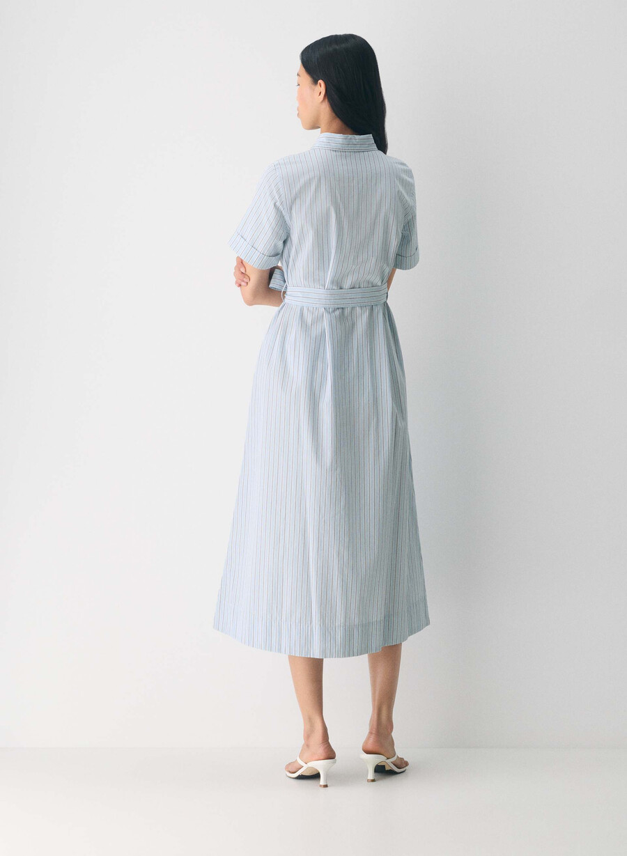 rochie maxi eleta poplin wnstn strpe d blbw