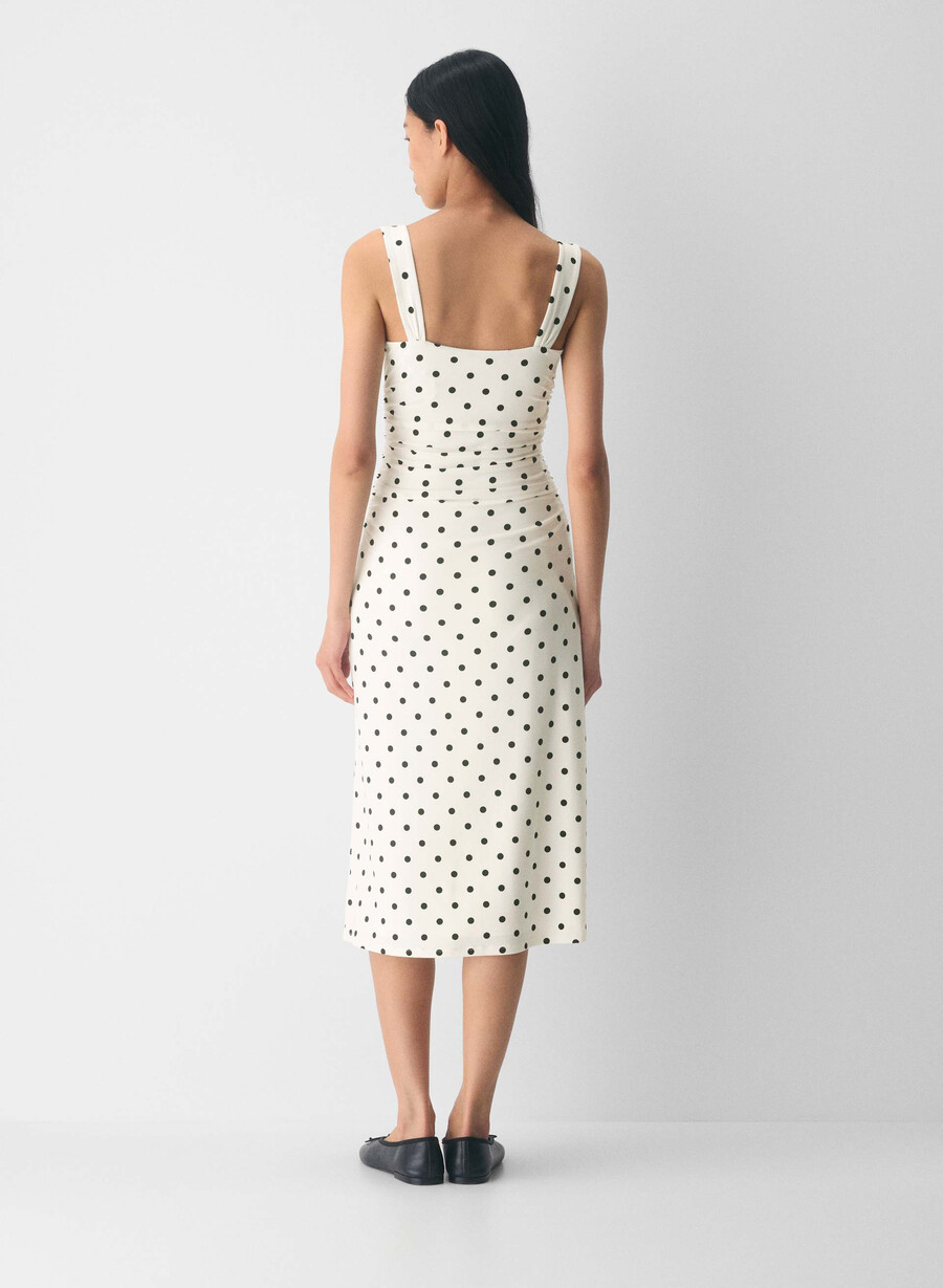 rochie smooth matter cu imprimeu de mesteacăn deschisnegru
