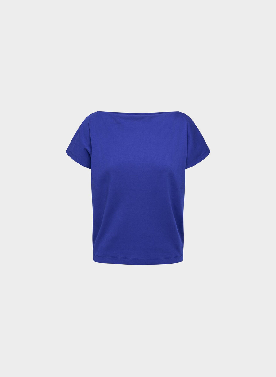 tricou interlock din bumbac caveat ablaze blue