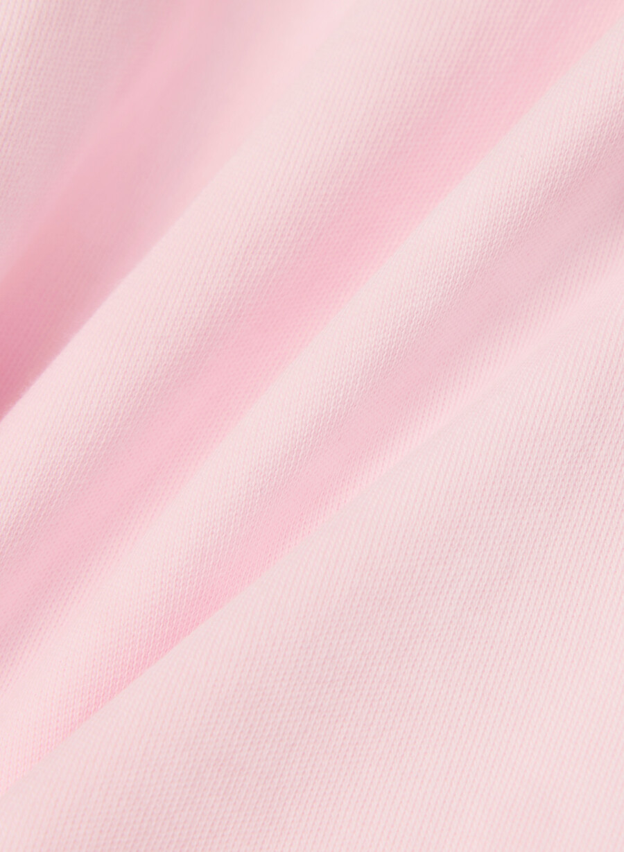 tricou interlock din bumbac villa pink