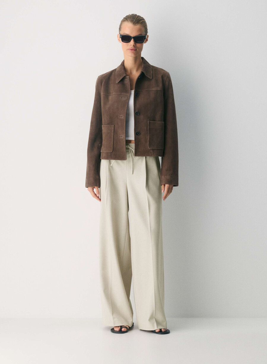 pantaloni leroy - ressential light heather matte pearl