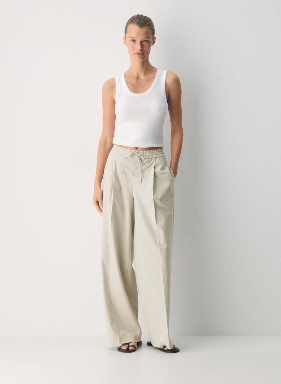 pantaloni leroy - ressential light heather matte pearl