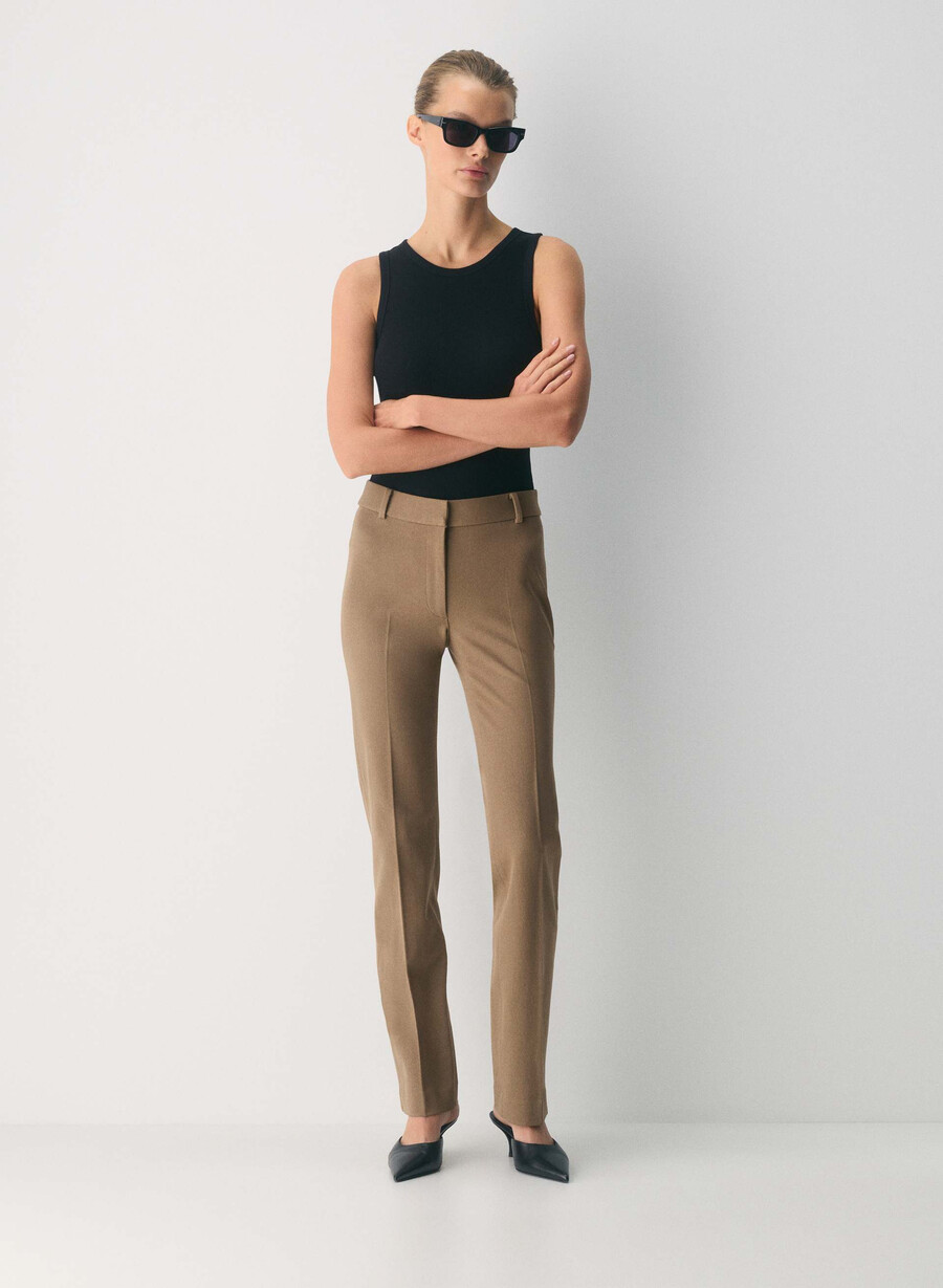 pantaloni royalton folio maro