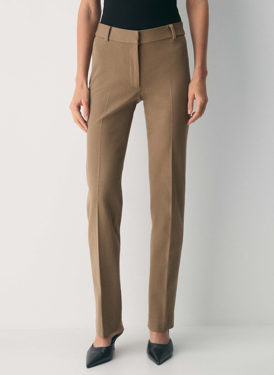 pantaloni royalton folio maro