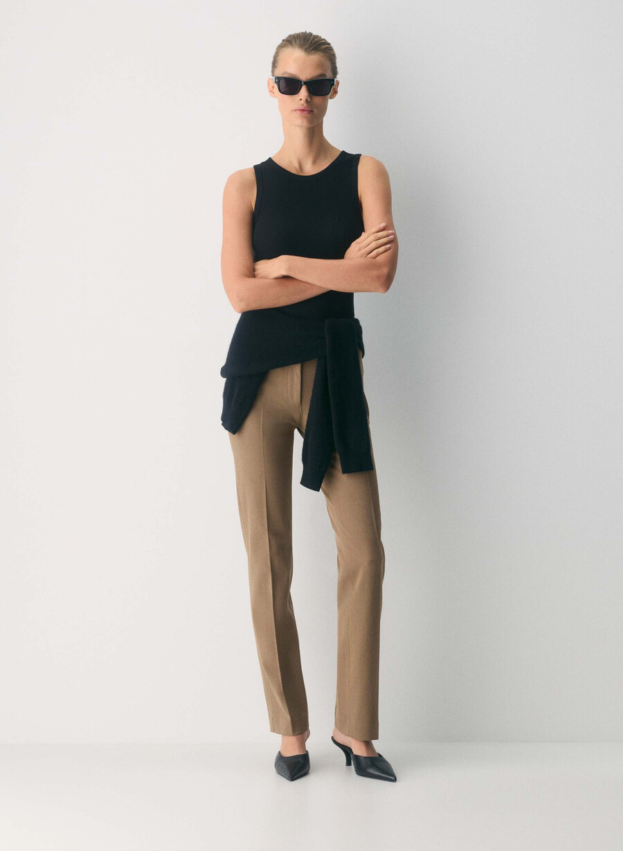 pantaloni royalton folio maro