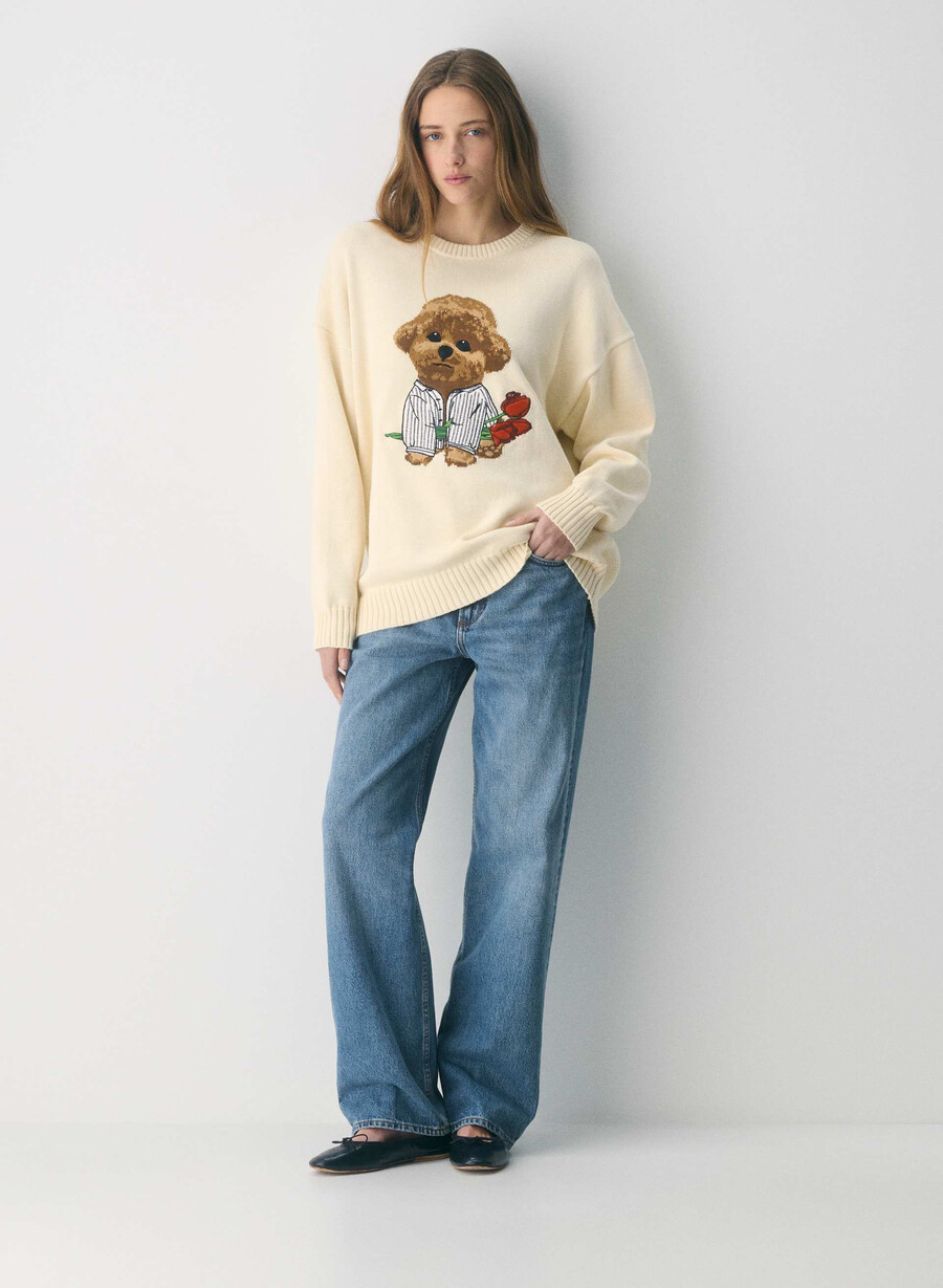 pulover cotton charm peggy icon sand dune albbro