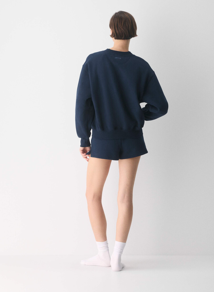 hanorac confortabil din fleece cu guler în v model boyfriend admiral