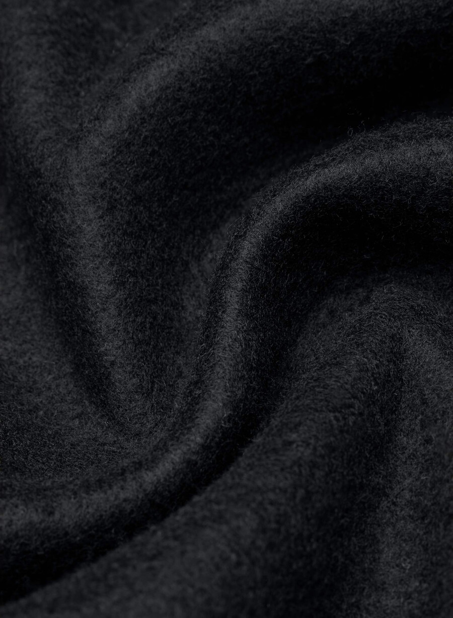 hanorac cozy fleece mega cu fermoar negru