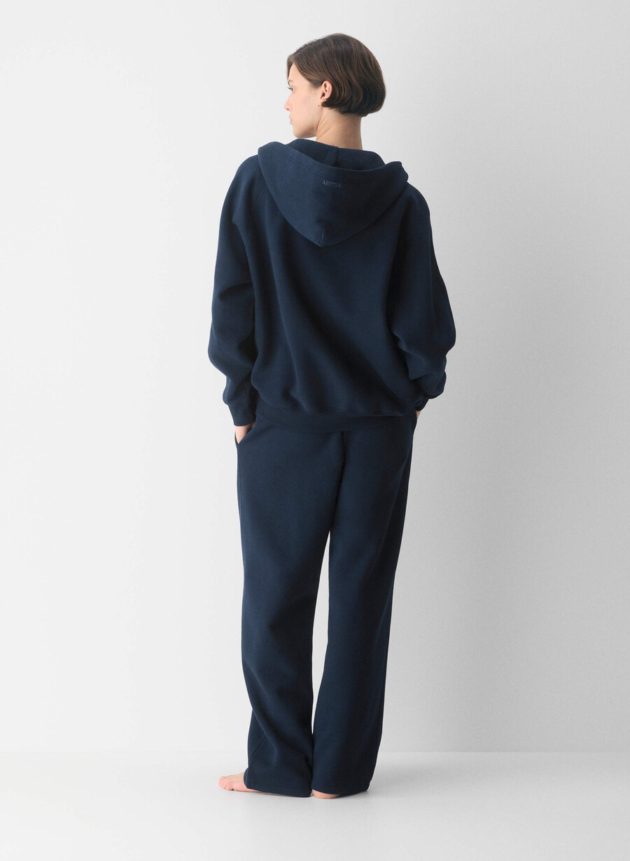hanorac confortabil cu fermoar mega raglan din fleece admiral