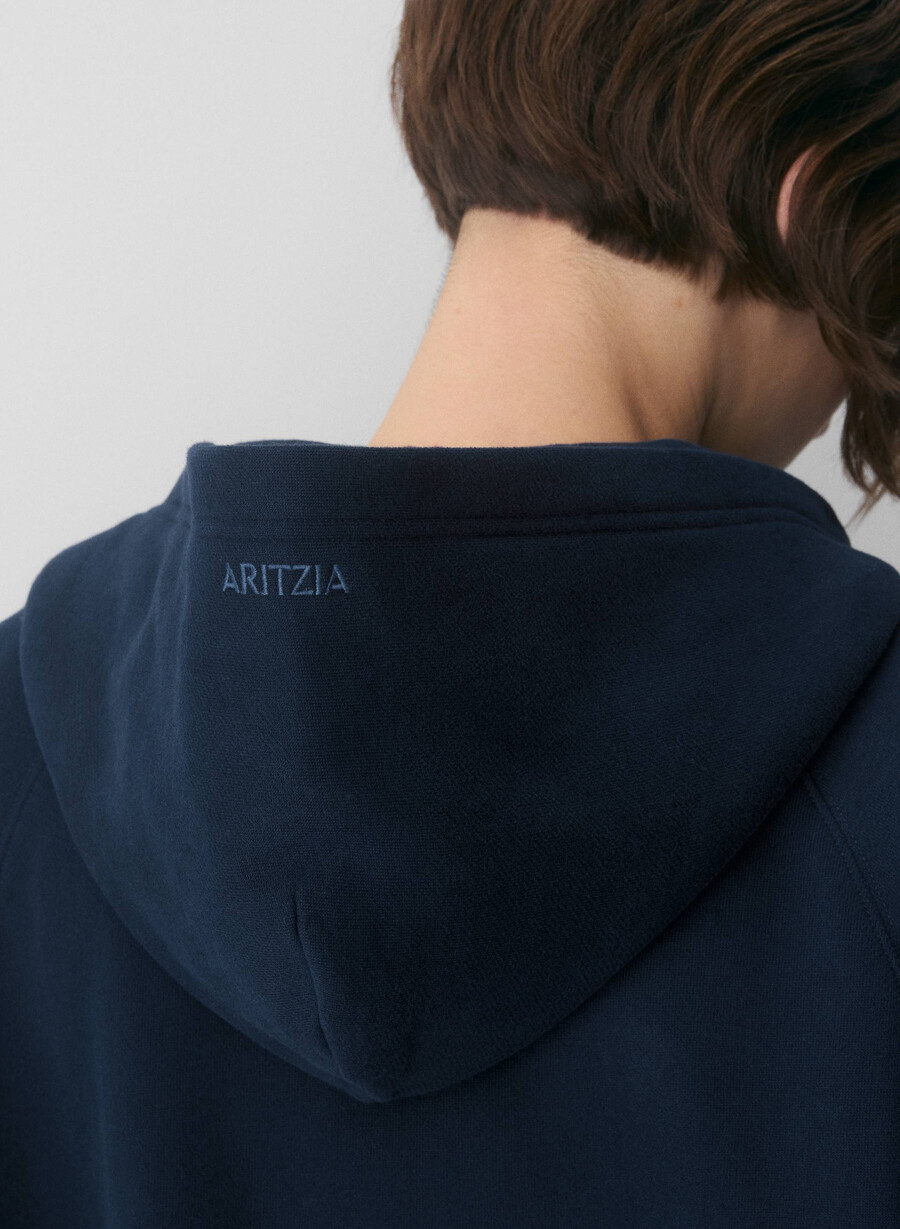 hanorac confortabil cu fermoar mega raglan din fleece admiral