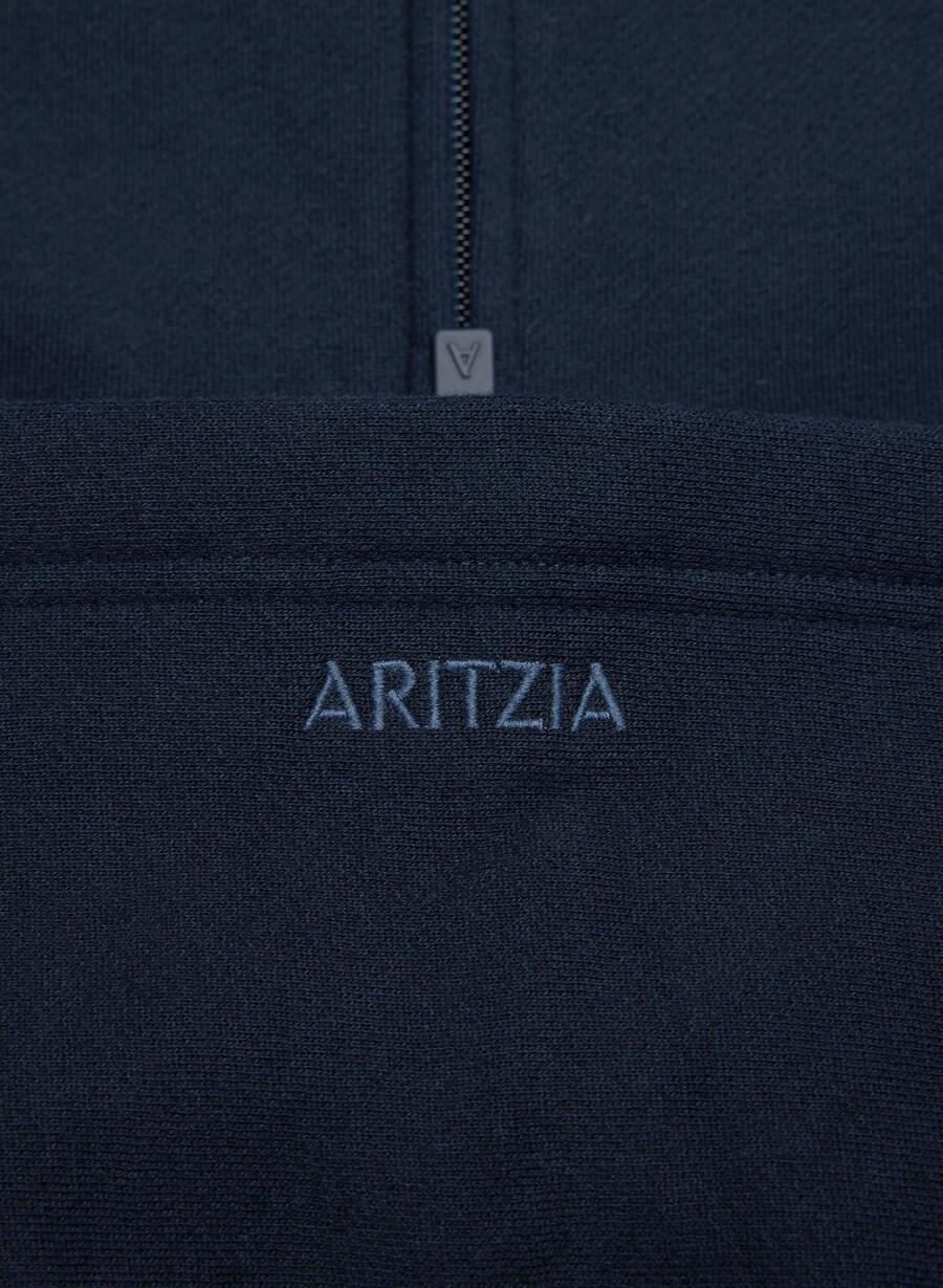 hanorac confortabil cu fermoar mega raglan din fleece admiral