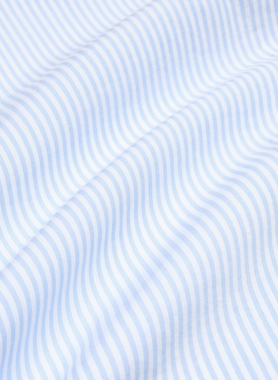 cămașă de pijama cu mânecă scurtă din poplin laze wlsn strp crfl blwht