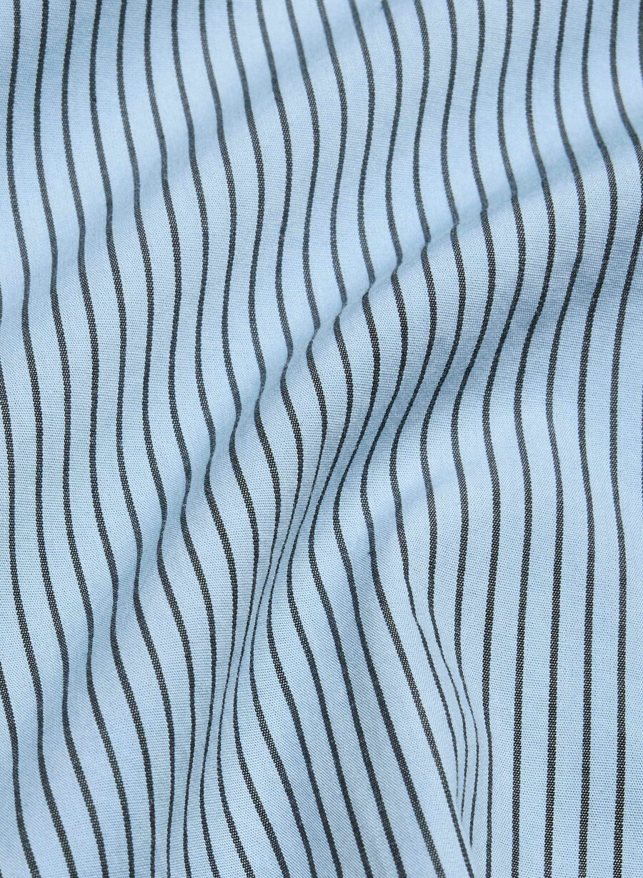 cămașă de pijama cu mânecă scurtă din poplin laze shlby strp cflr bladl