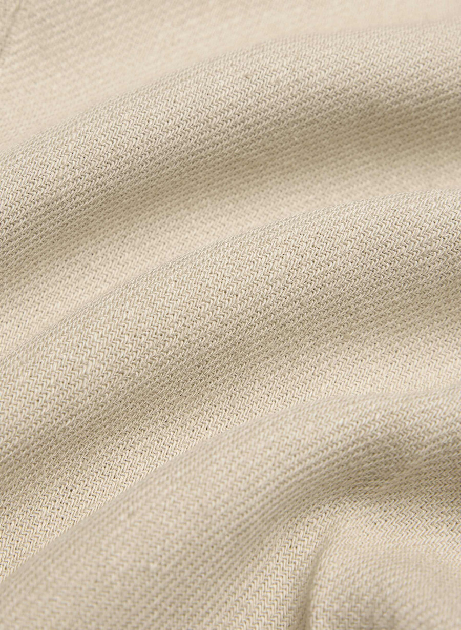 pantaloni new agency - linen parchment beige
