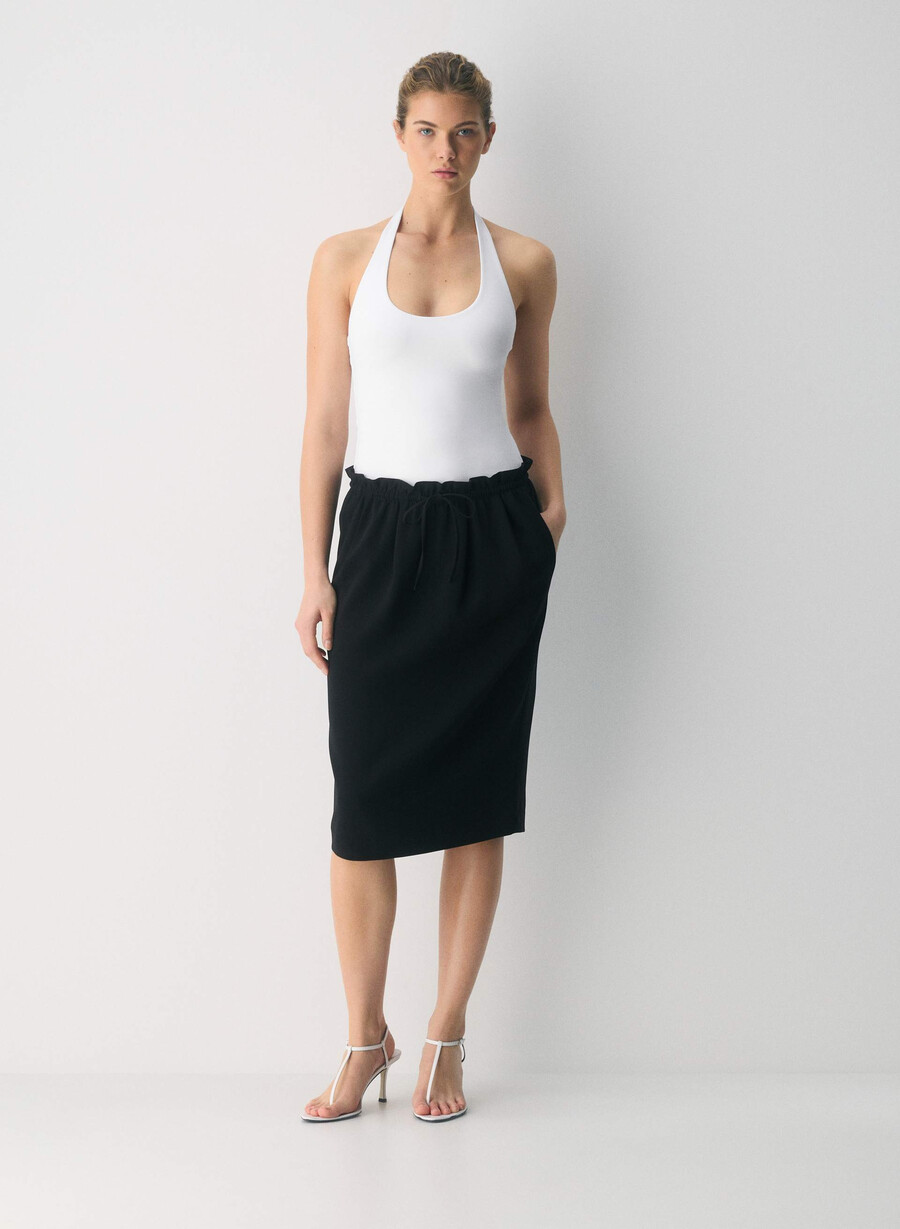 top original contour transfix cu imprimeu halter alb strălucitor