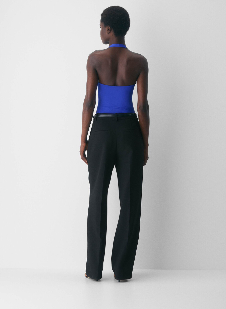 top cu imprimeu halter original contour transfix ablaze blue
