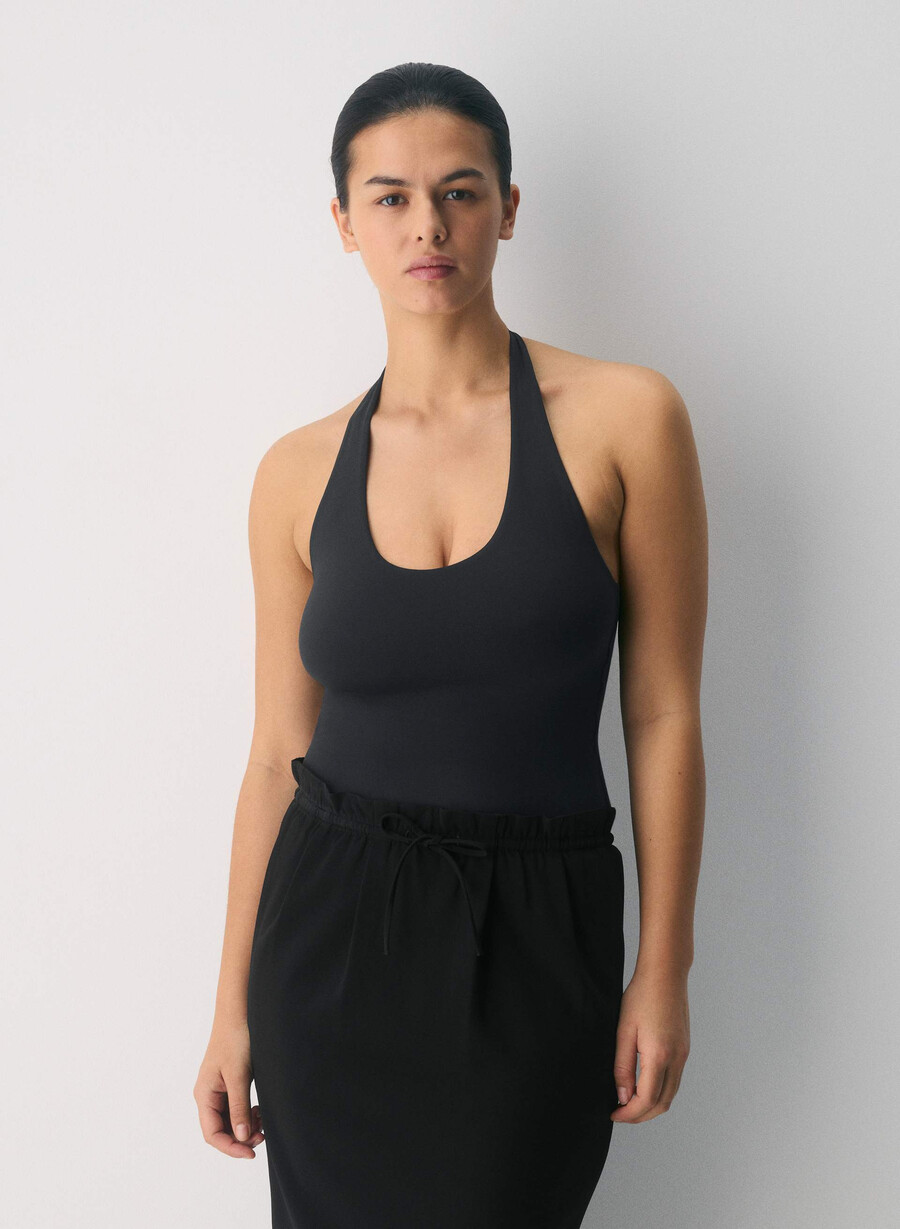 top cu imprimeu floral original contour transfix roz pal