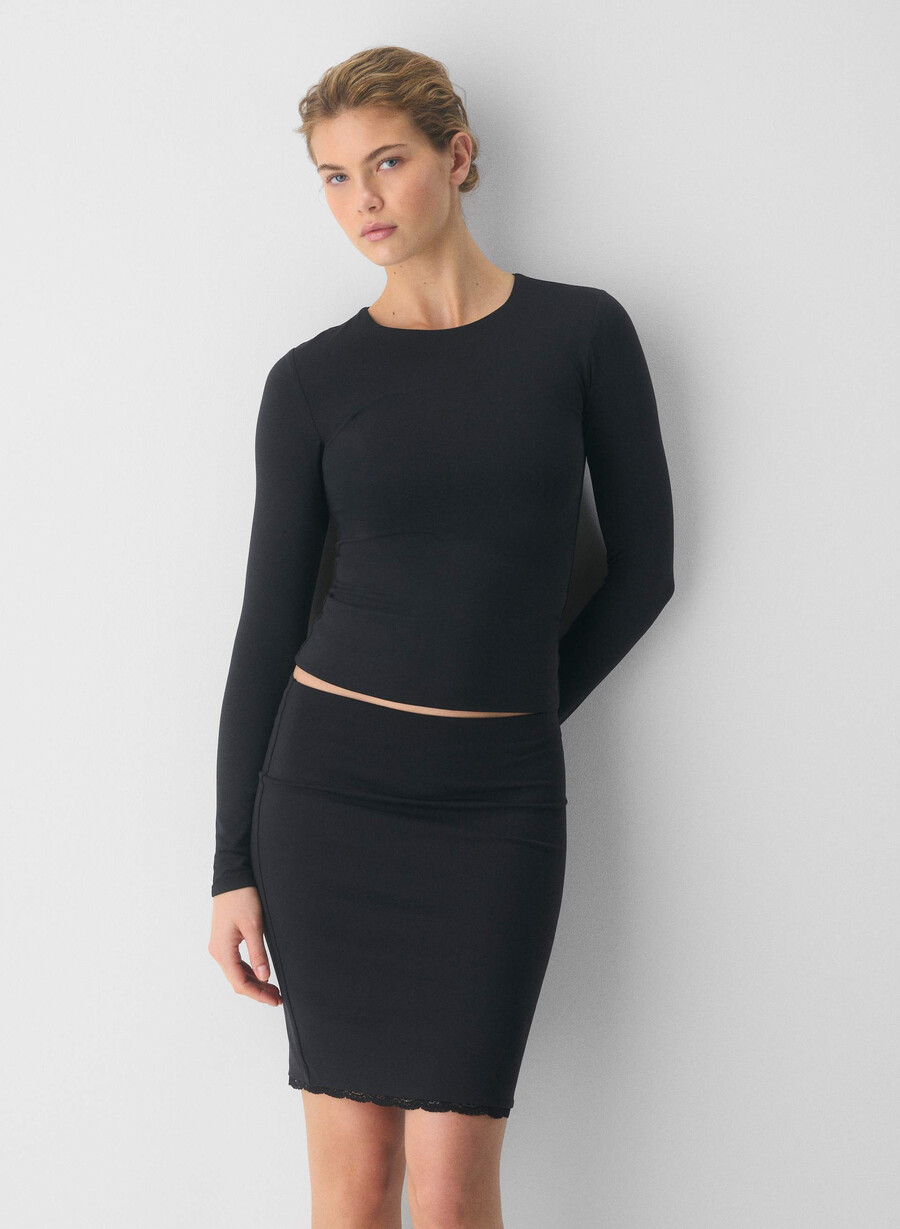 fustă original contour conviction negră