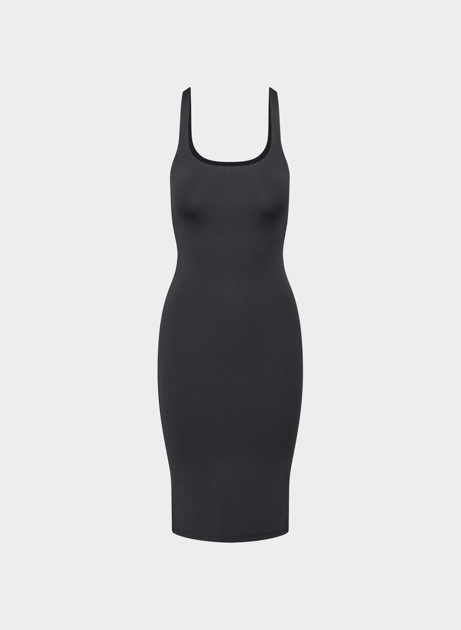 rochie original contour illuminate negră