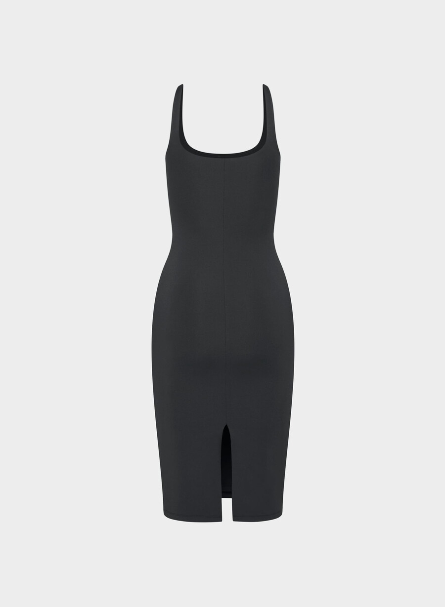 rochie original contour illuminate negră