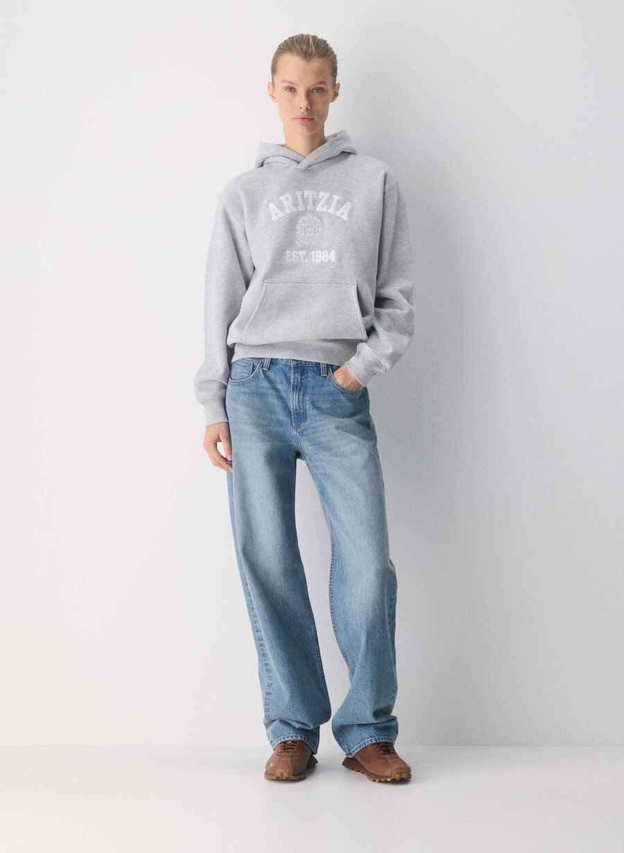 hanorac confortabil din fleece perfect culoare crom-alb