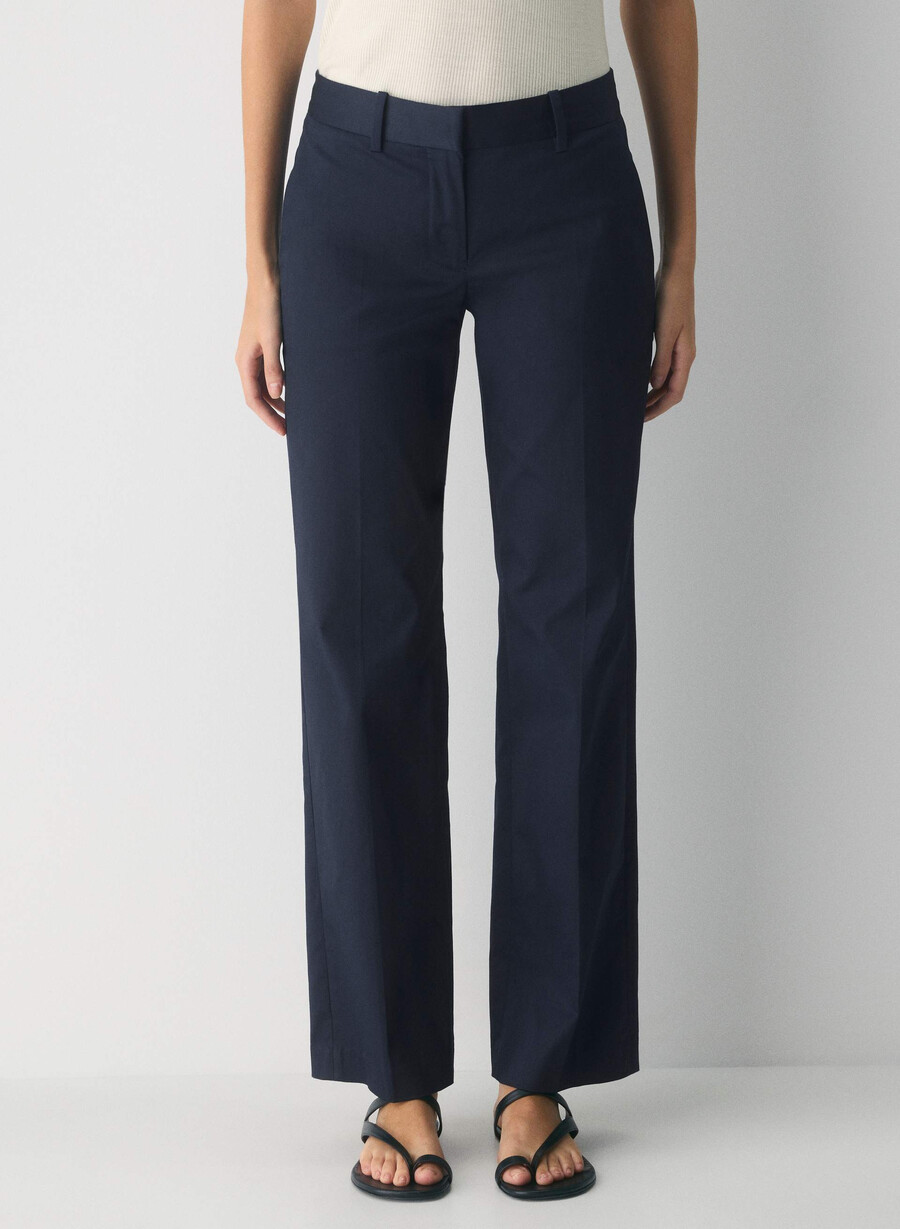 pantaloni carleton - chino oxford bleumarin