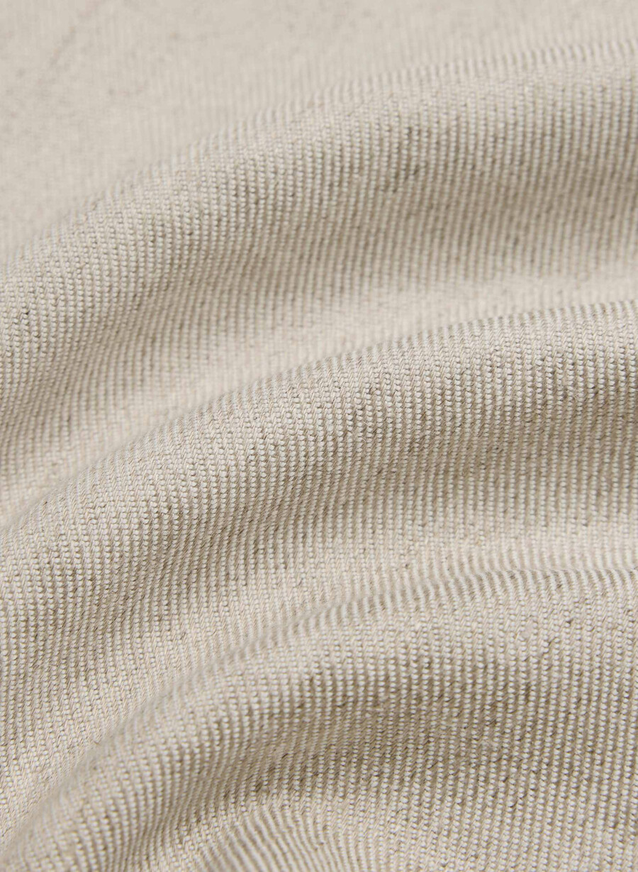 top tubular posh linen nevopsit ecru închis