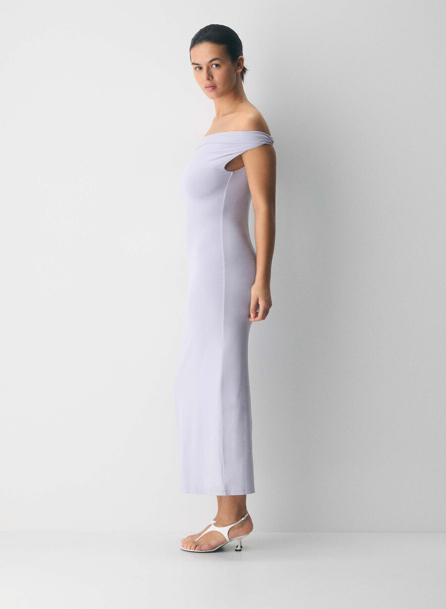 rochie maxi original contour ravish wildflore lilac