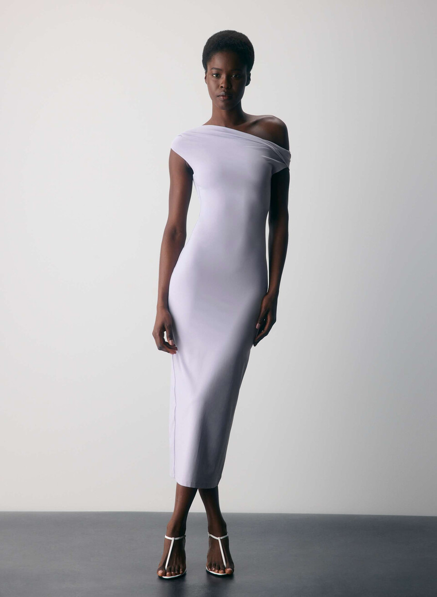 rochie maxi original contour ravish wildflore lilac