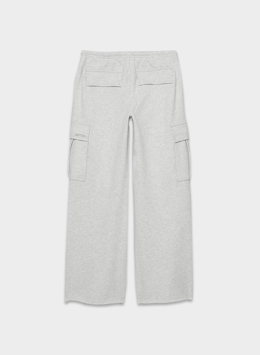 pantaloni de trening cozy sweatfleece mega cargo flutter heather chrome