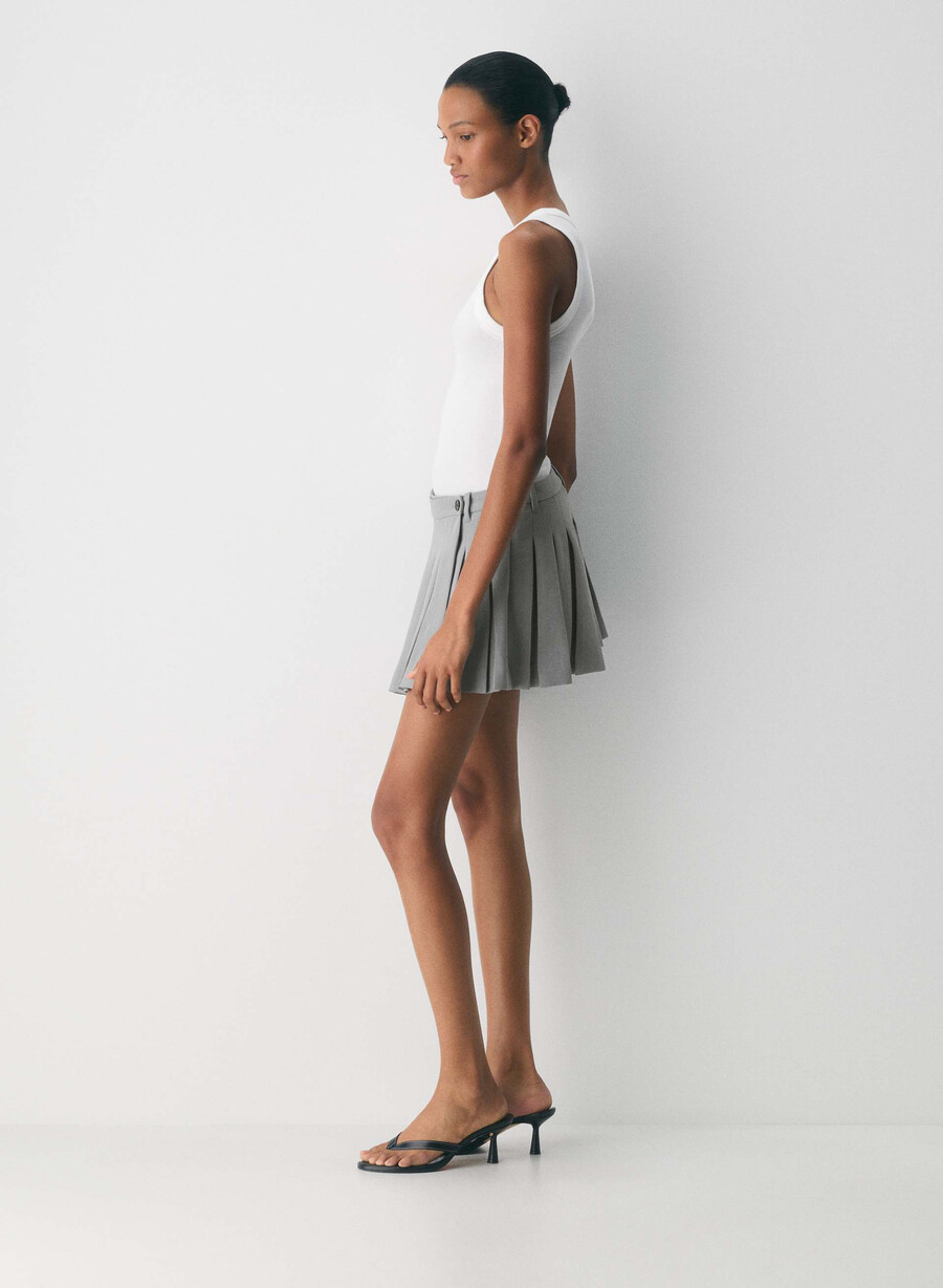 skort sima - crepette riverstone grey