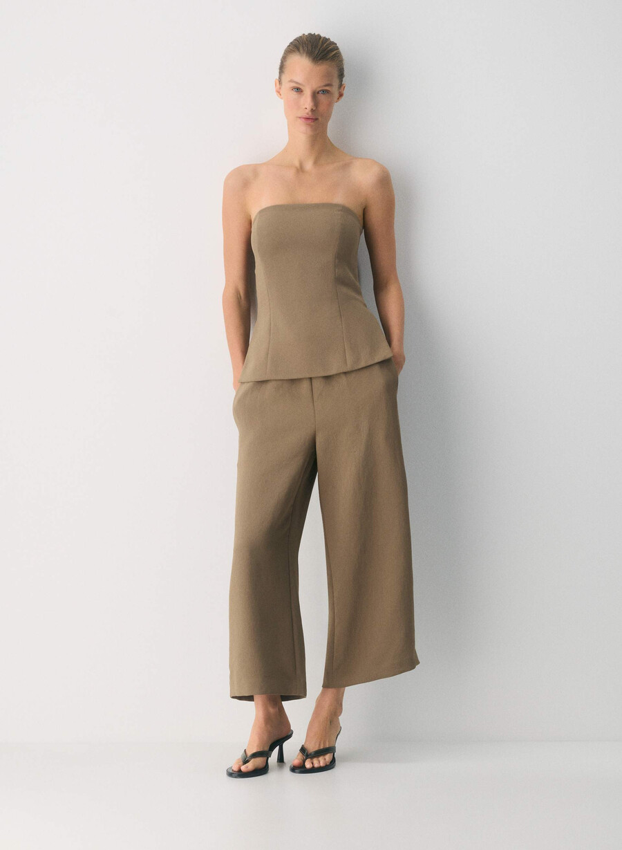 pantaloni scurți lodge pant - crepette folio maro