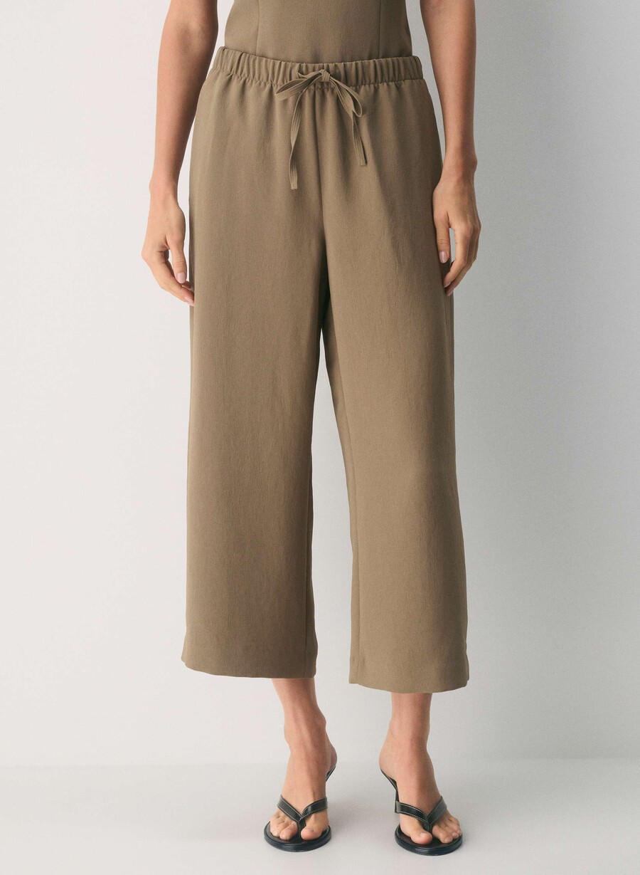 pantaloni scurți lodge pant - crepette folio maro