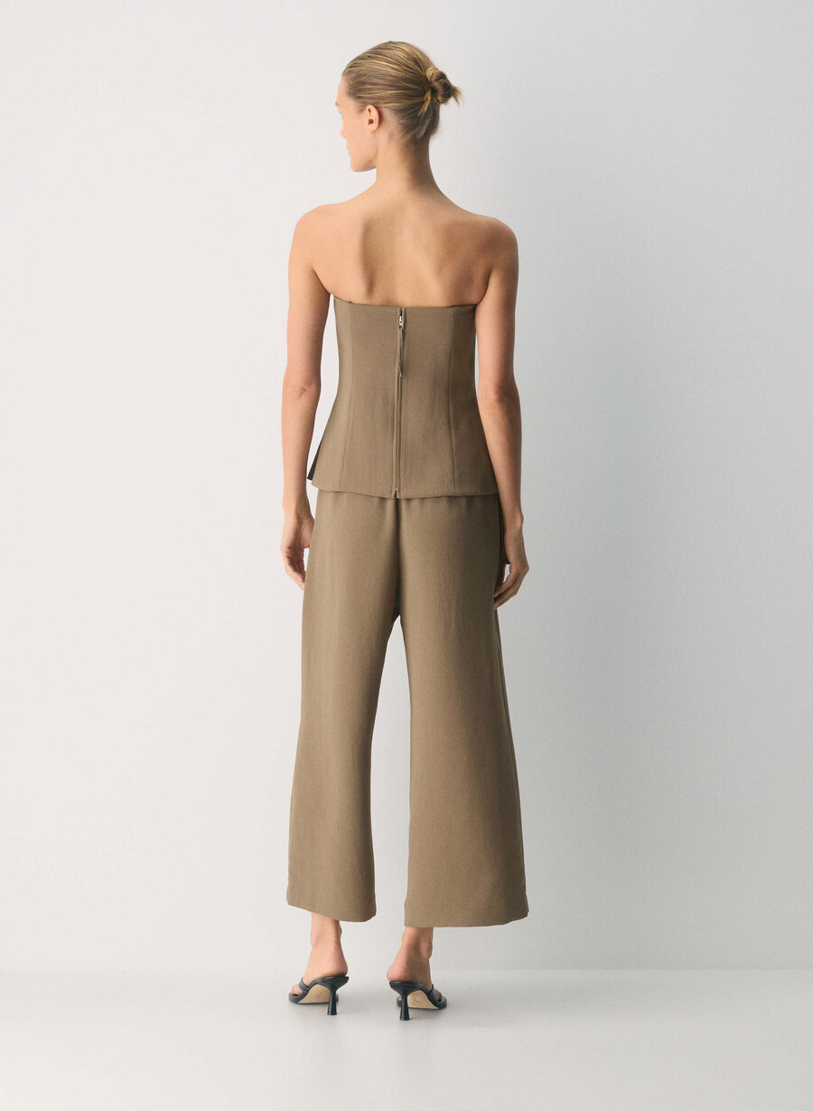 pantaloni scurți lodge pant - crepette folio maro