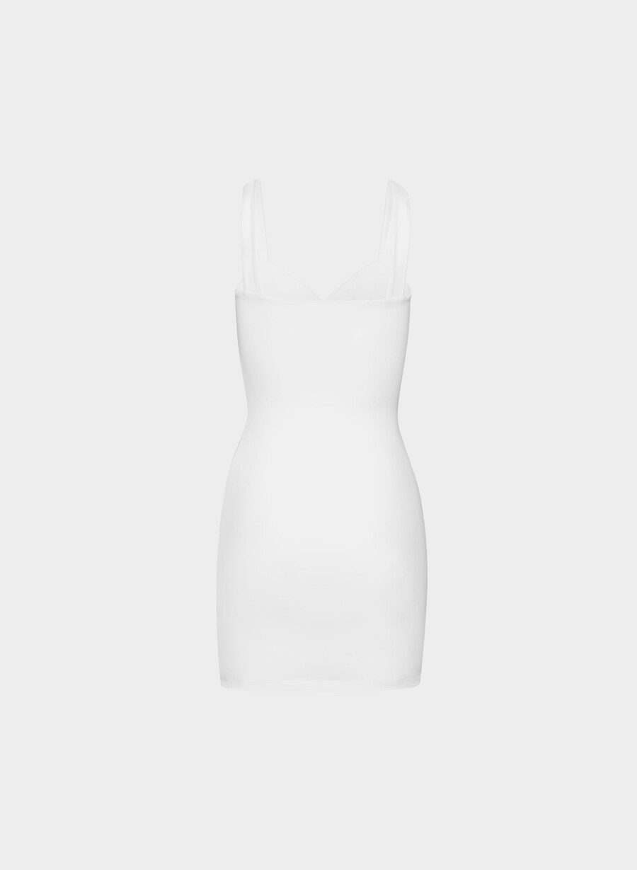 rochie original contour resplendent alb strĂlucitor