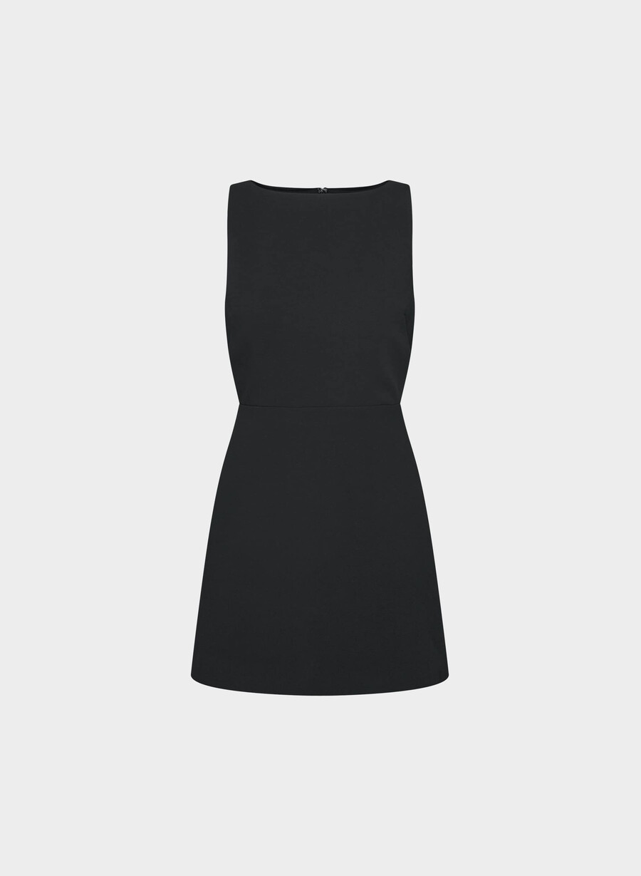 rochie bond - crepette negru