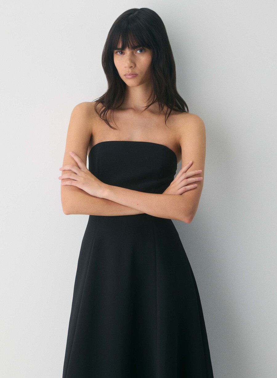 rochie lightwell - crepette negru