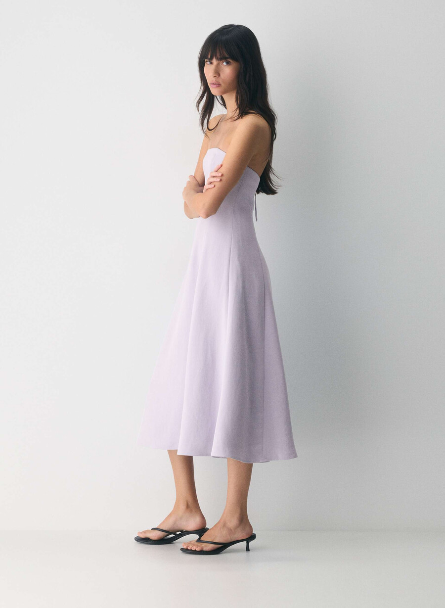 rochie lightwell - crepette wildflower lilac