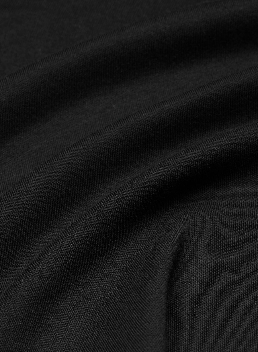 tricou din bumbac interlock cu imprimeu negru